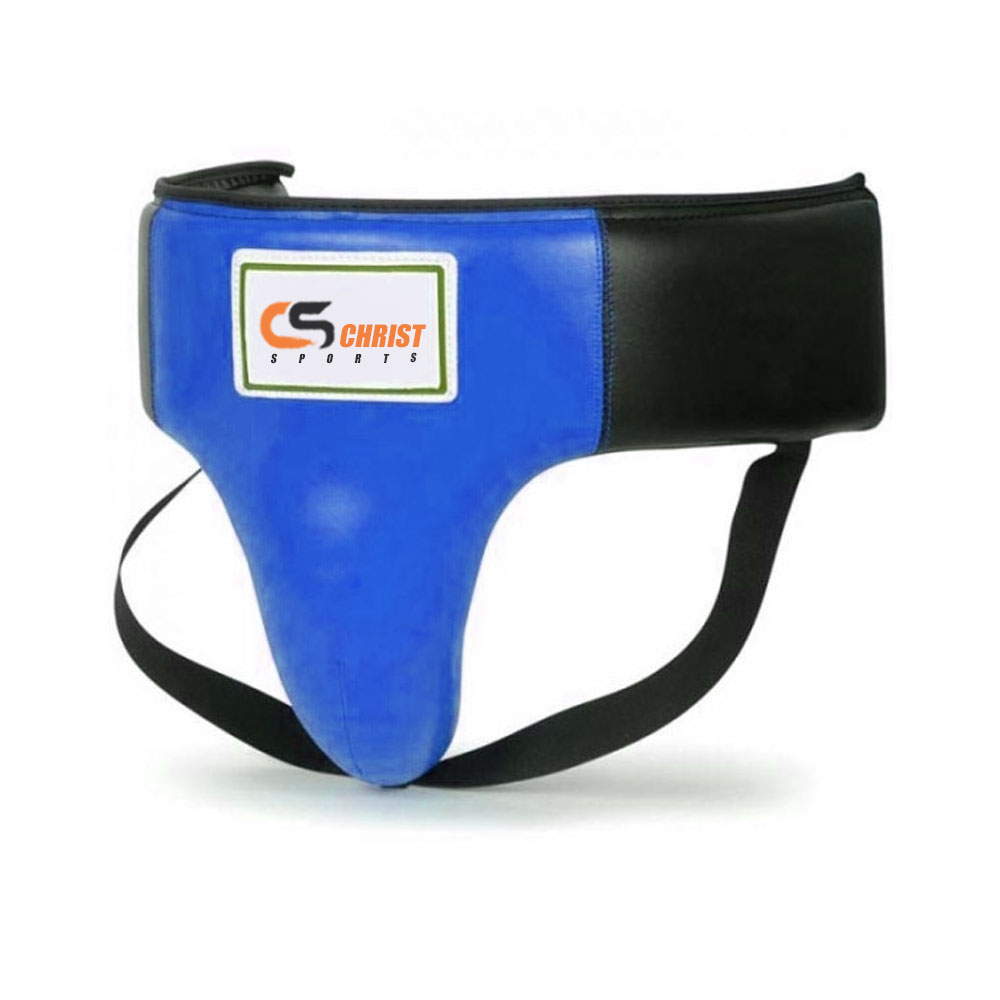 Competitor Blue & Black Boxing Groin Guard & Support | Shopping